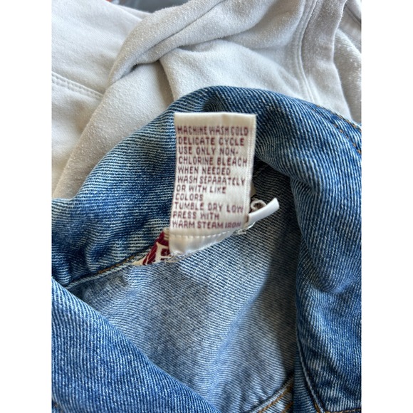 Vintage Denim Vest Bechamel Women‎ Small Buttons - Picture 5 of 7